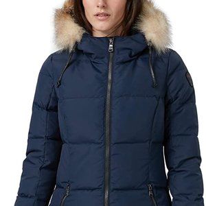 WOMEN'S PAJAR JAYDE DOWN HOODED PARKA PUFFER NAVY X-SMALL $699